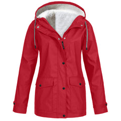 Fleece Hooded Winter Outdoor Mountaineering Jacket