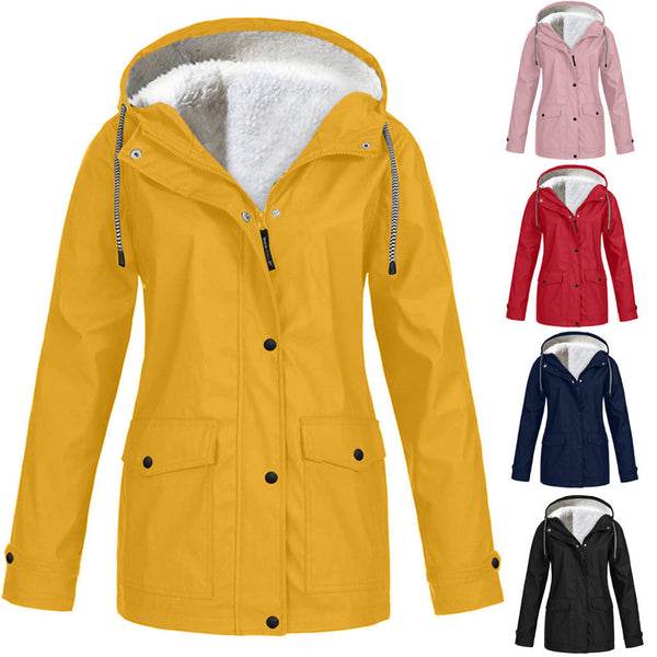 Fleece Hooded Winter Outdoor Mountaineering Jacket