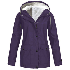 Fleece Hooded Winter Outdoor Mountaineering Jacket