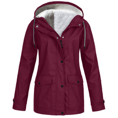 Fleece Hooded Winter Outdoor Mountaineering Jacket