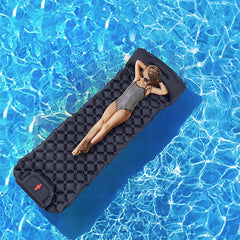 Double Inflatable Camping Sleeping Pad With Pillow