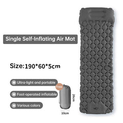 Double Inflatable Camping Sleeping Pad With Pillow