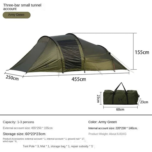 Portable Thickened Family Tunnel Tent