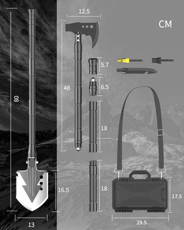Multifunctional Outdoor Camping Shovel Survival Tool