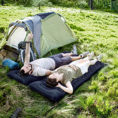 Double Inflatable Camping Sleeping Pad With Pillow
