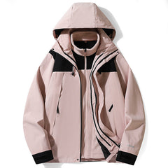 Unisex Three-in-One Detachable Liner Outdoor Jacket
