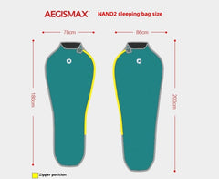 Thickened Warm Down-Filled Autumn Winter Sleeping Bag