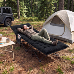 Adult Camping Cot With Padded Mat