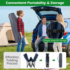Adult Camping Cot With Padded Mat