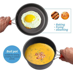 Lightweight Aluminum Outdoor Camping Cooking Set