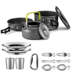 Lightweight Aluminum Outdoor Camping Cooking Set