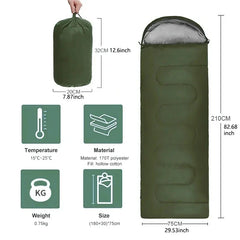 Ultralight Waterproof Four-Season Envelope Sleeping Bag