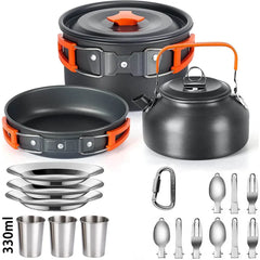 Lightweight Aluminum Outdoor Camping Cooking Set