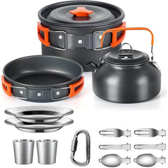 Lightweight Aluminum Outdoor Camping Cooking Set