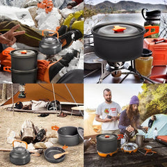 Lightweight Aluminum Outdoor Camping Cooking Set
