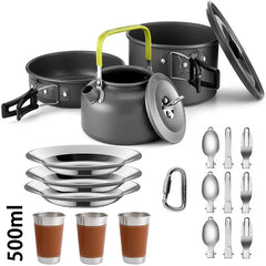 Lightweight Aluminum Outdoor Camping Cooking Set