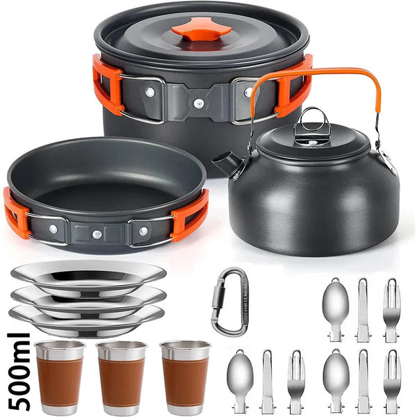 Lightweight Aluminum Outdoor Camping Cooking Set
