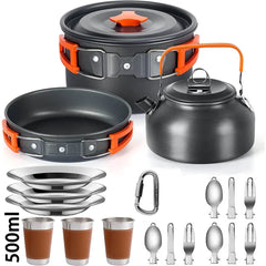 Lightweight Aluminum Outdoor Camping Cooking Set