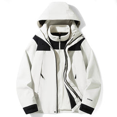 Unisex Three-in-One Detachable Liner Outdoor Jacket