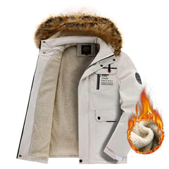Men’s Waterproof Windproof Hooded Winter Jacket