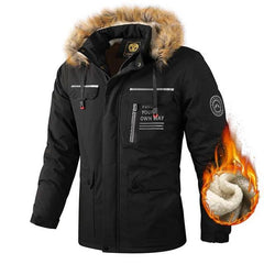 Men’s Waterproof Windproof Hooded Winter Jacket