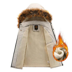 Men’s Waterproof Windproof Hooded Winter Jacket