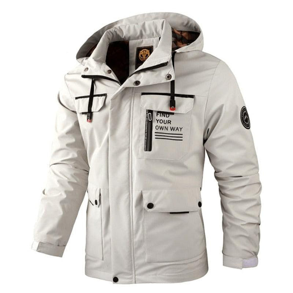 Men’s Waterproof Windproof Hooded Winter Jacket