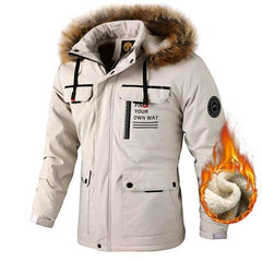Men’s Waterproof Windproof Hooded Winter Jacket