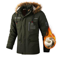 Men’s Waterproof Windproof Hooded Winter Jacket