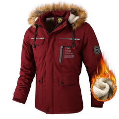 Men’s Waterproof Windproof Hooded Winter Jacket