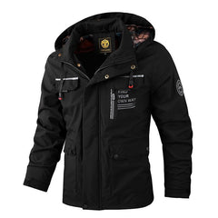 Men’s Waterproof Windproof Hooded Winter Jacket