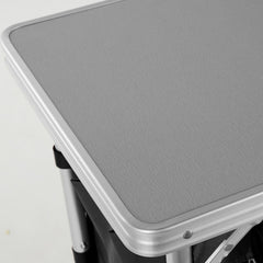 VEVOR Aluminum Folding Camping Table with Windscreen and Storage Bag