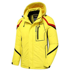 Men’s Blue Waterproof Thick Fleece Ski Jacket