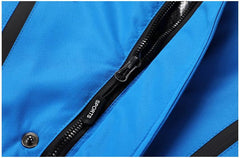 Men’s Blue Waterproof Thick Fleece Ski Jacket