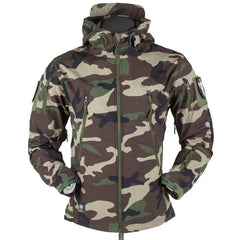 Unisex Camouflage Fleece Hooded Tactical Outdoor Jacket