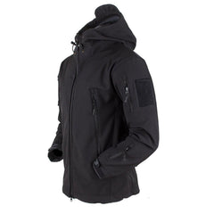 Unisex Camouflage Fleece Hooded Tactical Outdoor Jacket