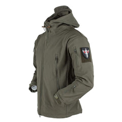 Unisex Camouflage Fleece Hooded Tactical Outdoor Jacket