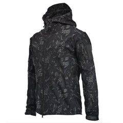 Unisex Camouflage Fleece Hooded Tactical Outdoor Jacket