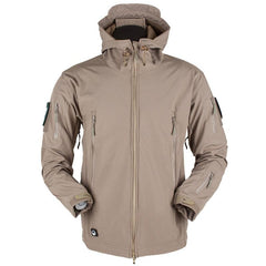 Unisex Camouflage Fleece Hooded Tactical Outdoor Jacket