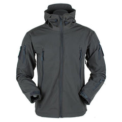 Unisex Camouflage Fleece Hooded Tactical Outdoor Jacket