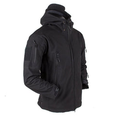 Unisex Camouflage Fleece Hooded Tactical Outdoor Jacket