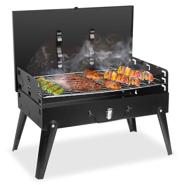 Portable Charcoal Grill Foldable BBQ Suitcase