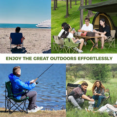 Folding Carbon Steel Camping Chair For All
