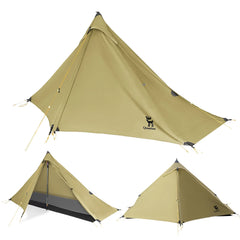 Ultralight One-Person Poleless Rainproof Camping Tent