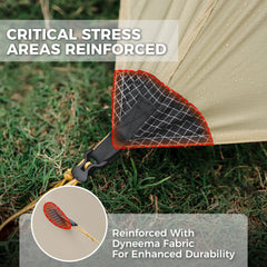 Ultralight One-Person Poleless Rainproof Camping Tent