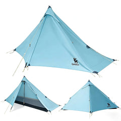 Ultralight One-Person Poleless Rainproof Camping Tent