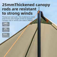 Waterproof UPF50+ Sun Shelter Camping Canopy