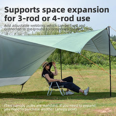Waterproof UPF50+ Sun Shelter Camping Canopy